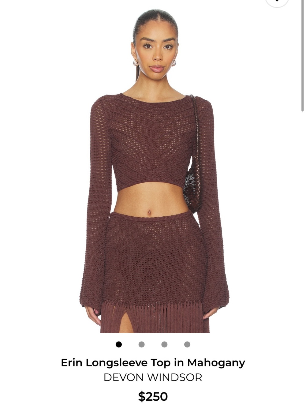 Devon Windsor Erin Longsleeve Crop Top